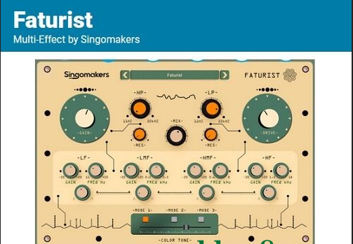 饱和度和失真插件 – Singomakers Faturist v1.0.0 WIN