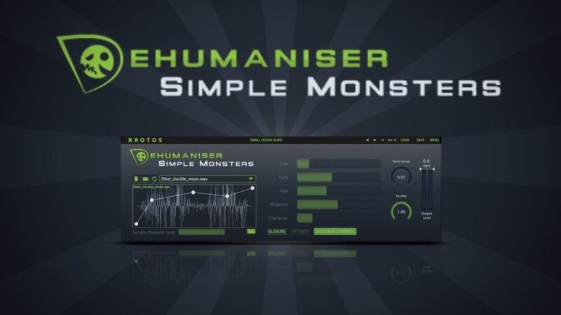影视怪物音效制作插件！Krotos Dehumaniser Simple Monsters v1.1.4 WIN版