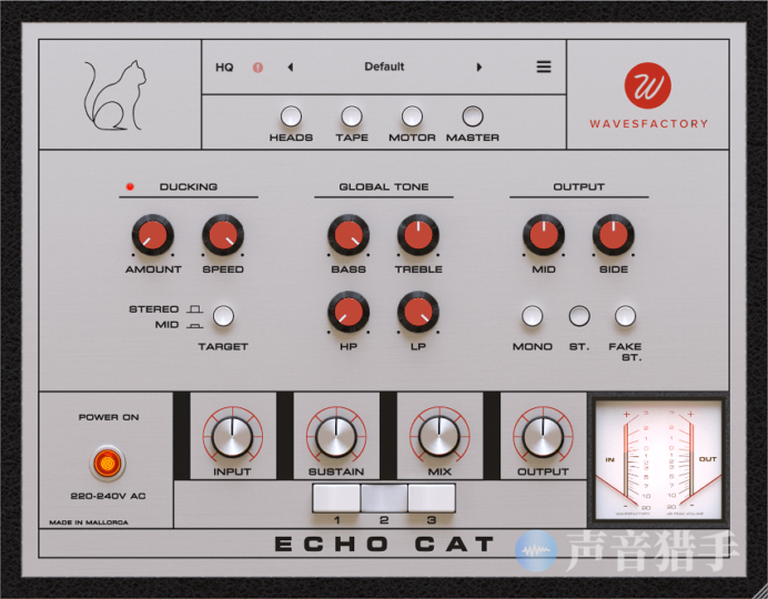 顶级磁带回声效果器！Wavesfactory Echo Cat v1.0.2 WIN版vst615音频资源网-音频网站-vst3插件下载-音频网-音频插件下载-机架源码-插件源码-源码-vst插件 vst615音频资源网
