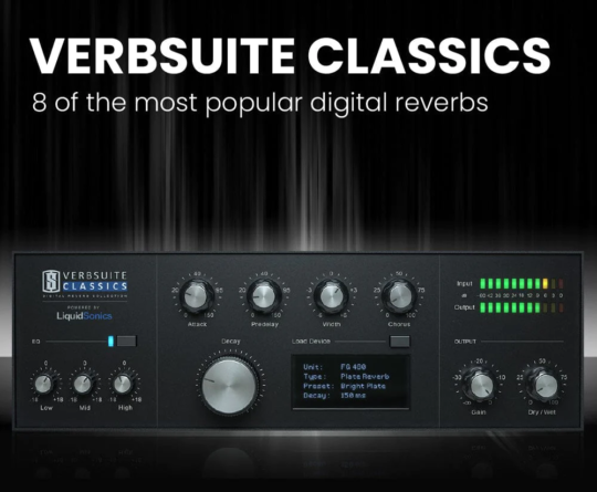 板岩专业混响效果器！Slate Digital VerbSuite Classics v1.1.5.0 WIN版vst615音频资源网-音频网站-vst3插件下载-音频网-音频插件下载-机架源码-插件源码-源码-vst插件 vst615音频资源网