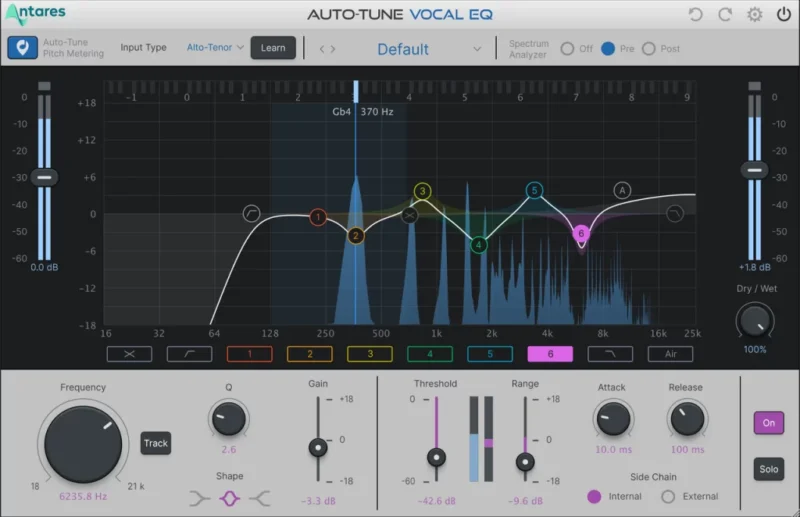 人声动态均衡器！Antares Auto-Tune Vocal EQ v1.0.0 WIN版vst615音频资源网-音频网站-vst3插件下载-音频网-音频插件下载-机架源码-插件源码-源码-vst插件 vst615音频资源网
