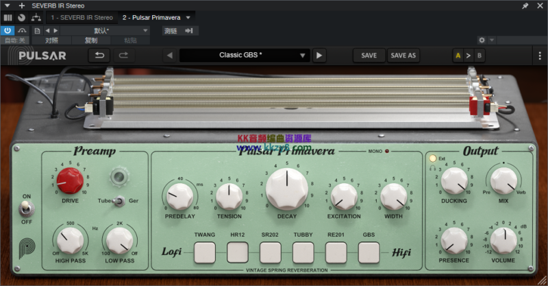 混响效果器Pulsar Primavera