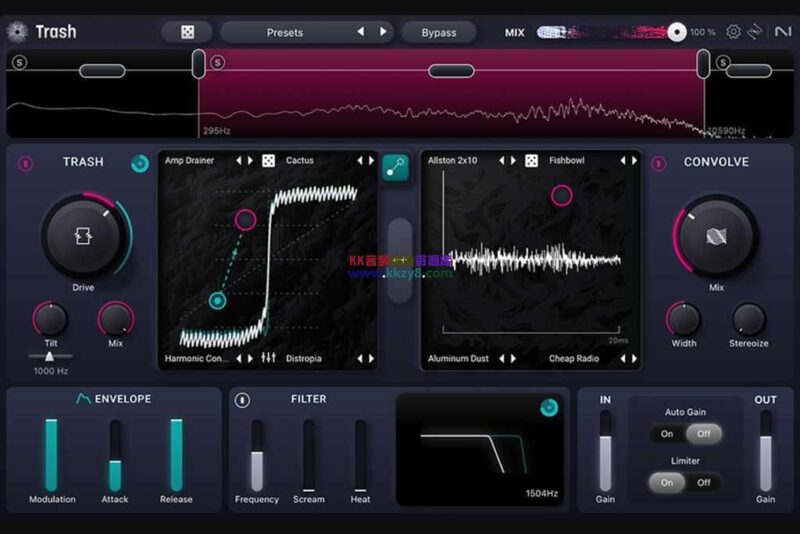全新失真效果器归来！iZotope Trash v1.0.1 WIN&MAC U2Bvst615音频资源网-音频网站-vst3插件下载-音频网-音频插件下载-机架源码-插件源码-源码-vst插件 vst615音频资源网