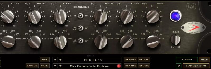 电子管建模均衡器Kush Audio Hammer DSP v1.1.1-R2Rvst615音频资源网-音频网站-vst3插件下载-音频网-音频插件下载-机架源码-插件源码-源码-vst插件 vst615音频资源网