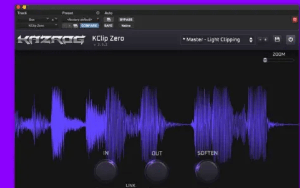 母带剪刀响度饱和效果器！Kazrog KClip v3.6.4 WIN MAC