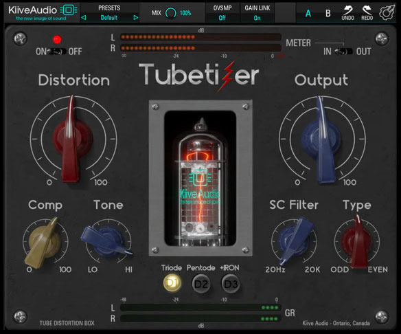 建模电子管饱和增益效果器！Kiiive Audio Tubetizer v1.0.0 WIN&MAC