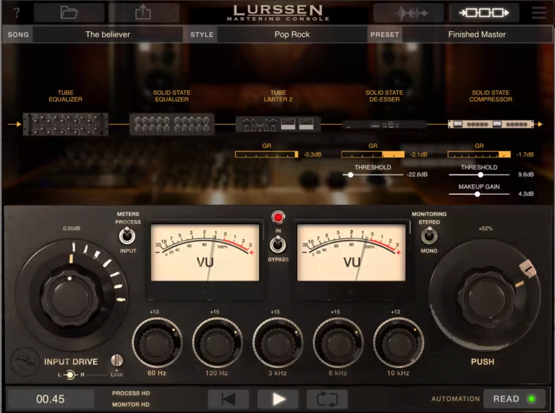 [更新：尊龙一键母带制作工具]IK Multimedia Lurssen Mastering Console v1.2.0 U2B MORiA WIN&MAC（85.1MB）