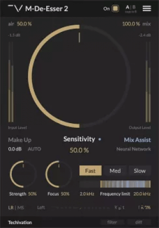 [更新：AI智能齿音消除器]Techivation M-De-Esser 2 v.1.0 [WiN]（50MB）vst615音频资源网-音频网站-vst3插件下载-音频网-音频插件下载-机架源码-插件源码-源码-vst插件 vst615音频资源网