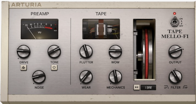 低保真磁带机效果 – Arturia Tape MELLO-FI v1.3.0.4471 WIN