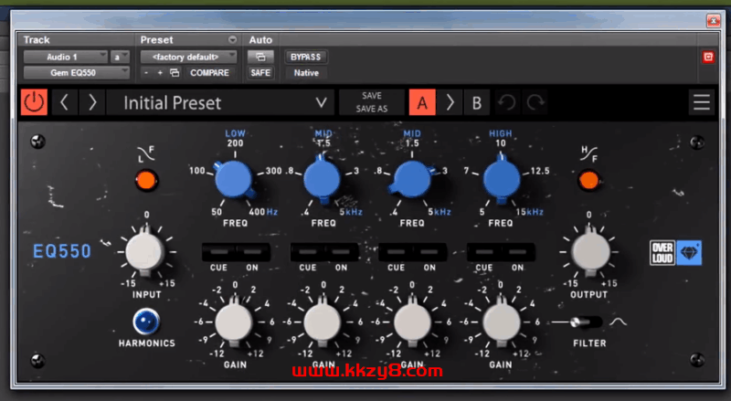 均衡器 Overloud.Gem.EQ550.v1.1.4【调音师资源】vst615音频资源网-音频网站-vst3插件下载-音频网-音频插件下载-机架源码-插件源码-源码-vst插件 vst615音频资源网