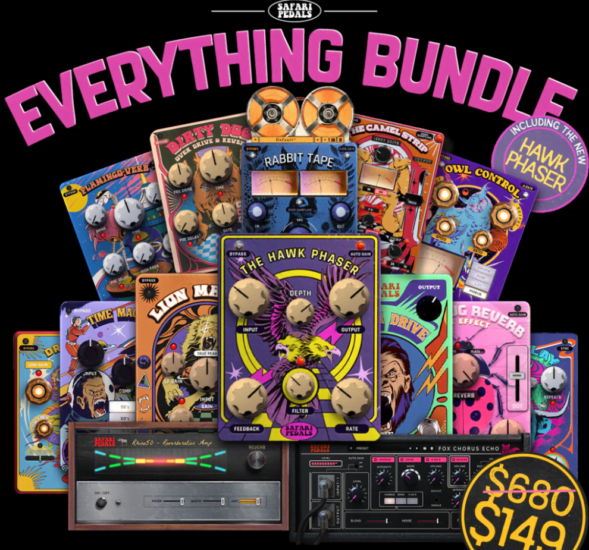 [踏板效果器插件包]Safari Pedals Everything Bundle v2024.12.30 [WiN, MacOSX]（205.1MB+1.69Gb）