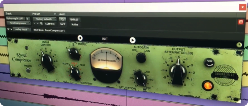 [皇家经典复古模拟压缩器]Soundevice Digital Royal Compressor v4.0 [WiN]（9MB）vst615音频资源网-音频网站-vst3插件下载-音频网-音频插件下载-机架源码-插件源码-源码-vst插件 vst615音频资源网