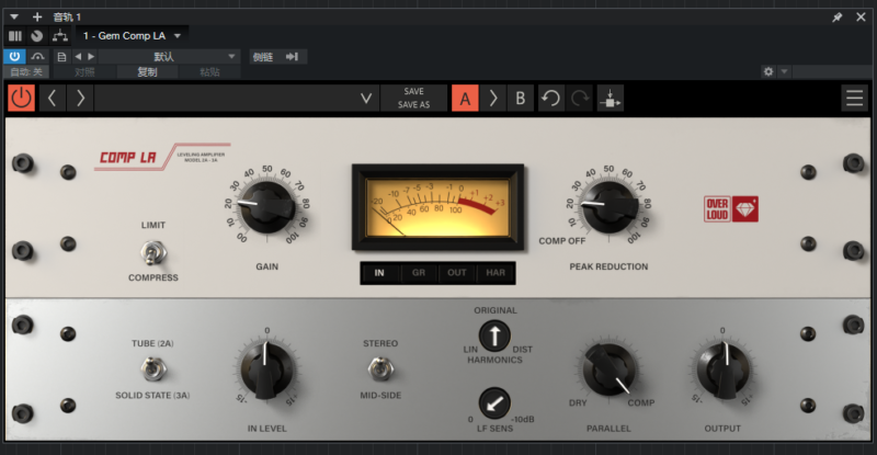 提取插件64位封装专用 宝石Overloud Gem Comp LA-64