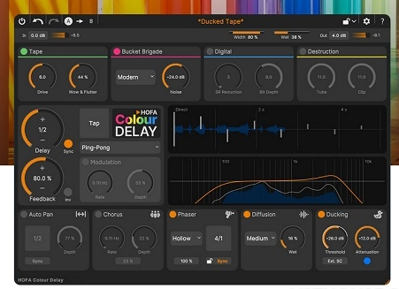 HOFA - Colour Delay v1.0.5 [R2R]vst615音频资源网-音频网站-vst3插件下载-音频网-音频插件下载-机架源码-插件源码-源码-vst插件 vst615音频资源网