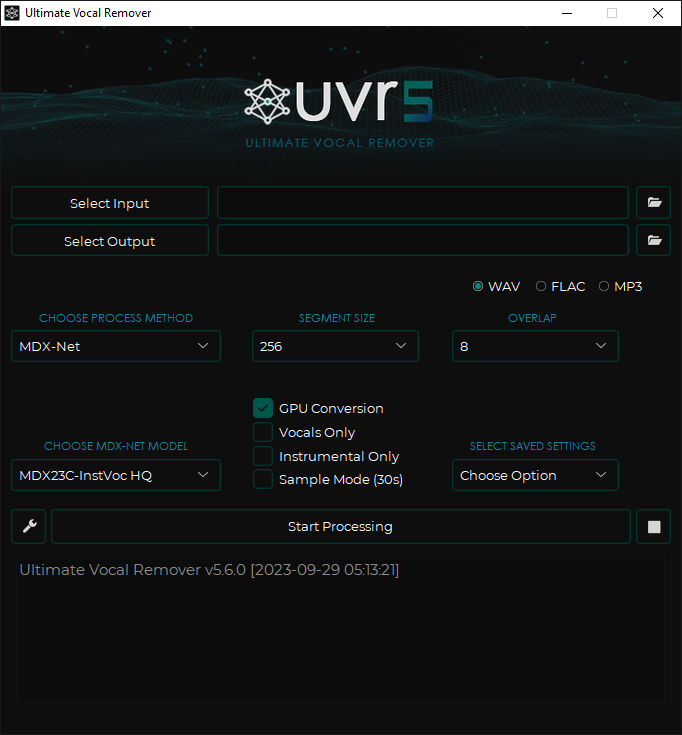 Ultimate Vocal Remover UVR GUI v5.6.0 WiN macOSvst615音频资源网-音频网站-vst3插件下载-音频网-音频插件下载-机架源码-插件源码-源码-vst插件 vst615音频资源网